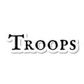 Troops die-cut sticker