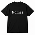 Names T-Shirt in black