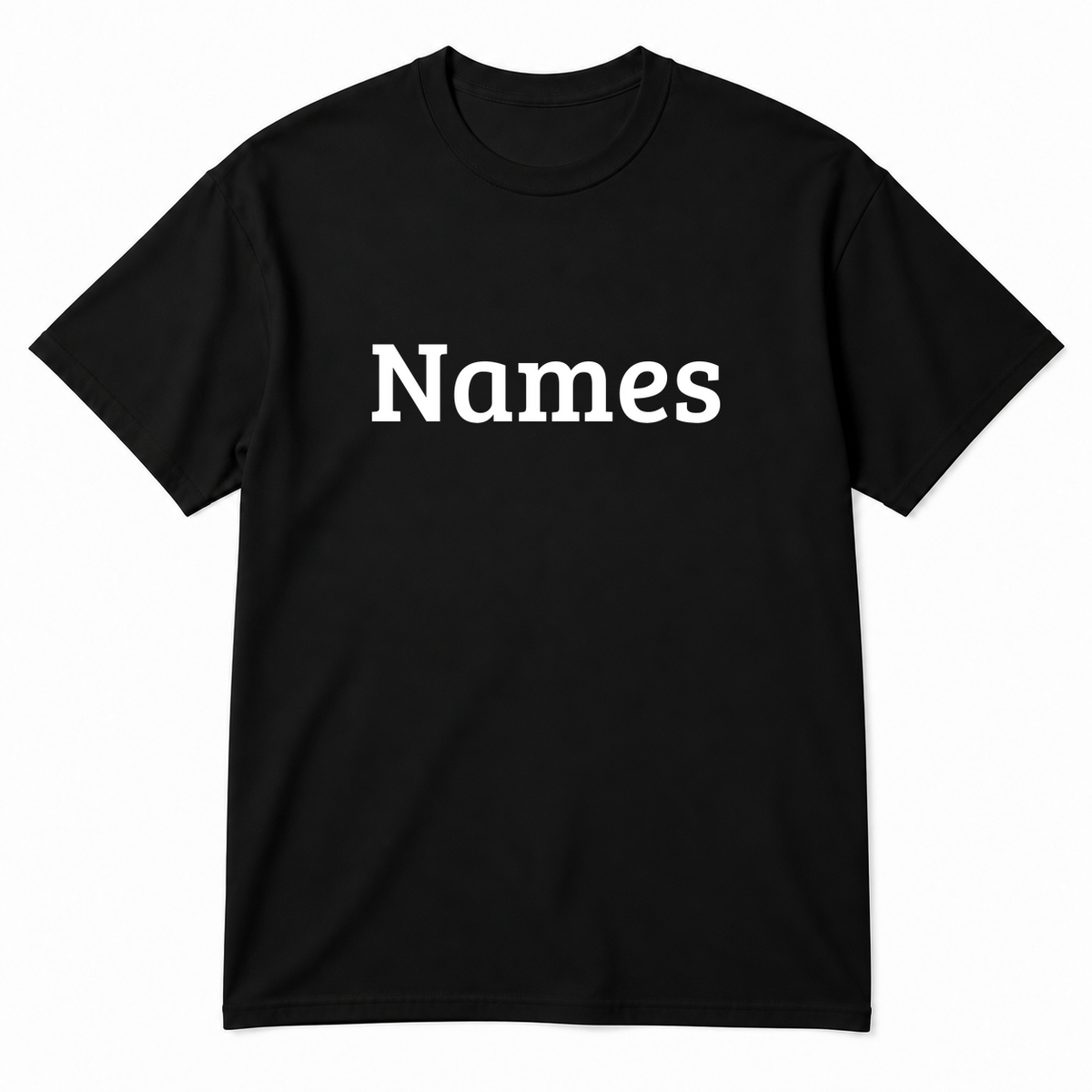 Names T-Shirt in black