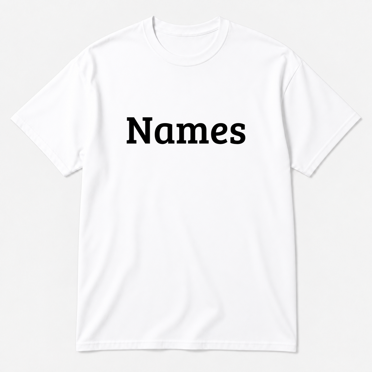 Names T-Shirt in white