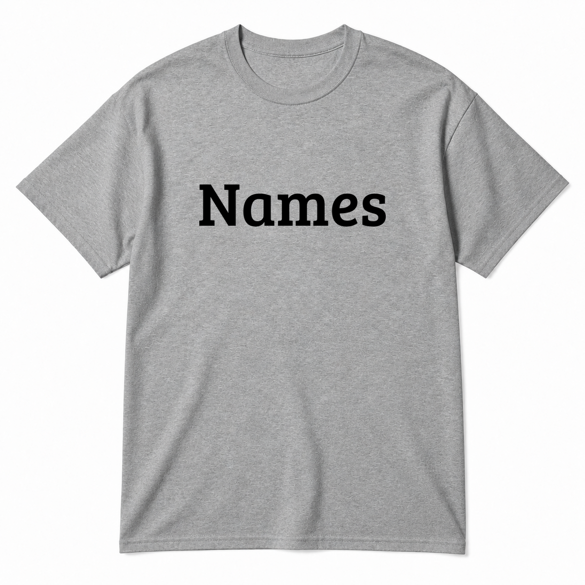 Names T-Shirt in gray