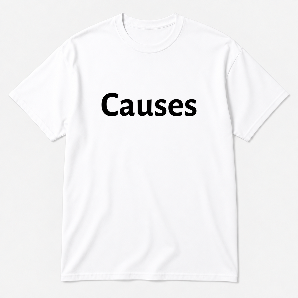 Causes T-Shirt in white