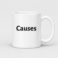 Causes Mug in white