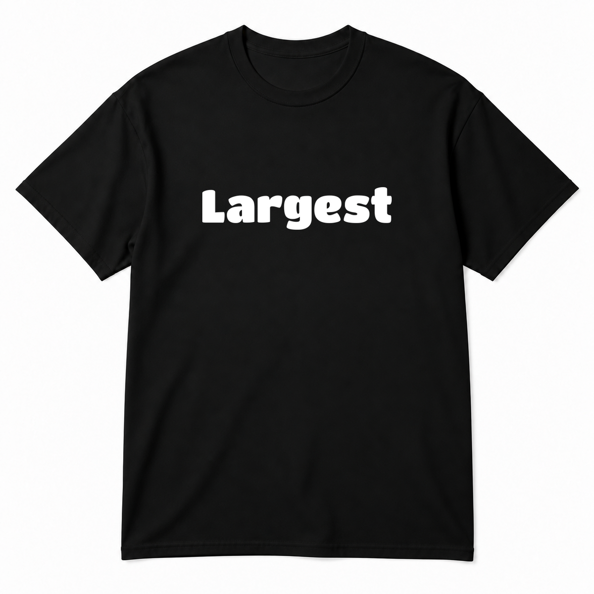 Largest T-Shirt in black