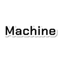 Machine die-cut sticker