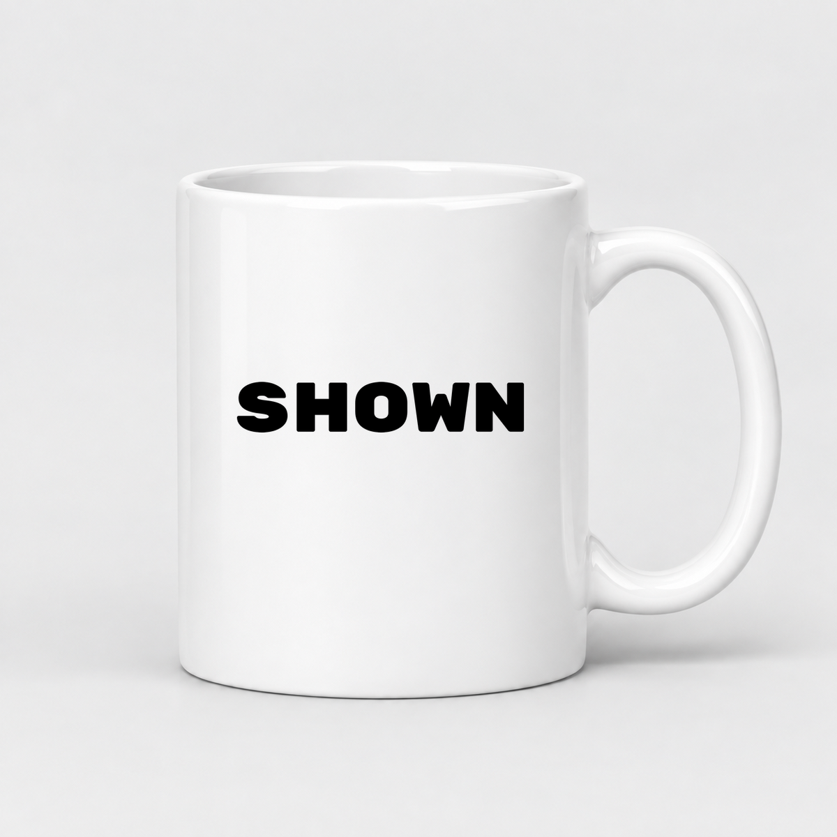 Shown Mug in white