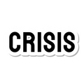 Crisis die-cut sticker