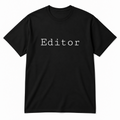 Editor T-Shirt in black