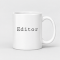 Editor Mug in white