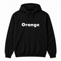 Orange Hoodie in black