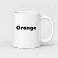 Orange Mug in white