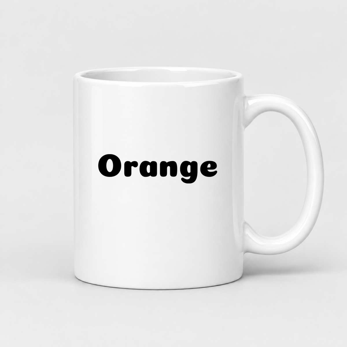 Orange Mug in white