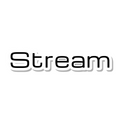 Stream die-cut sticker