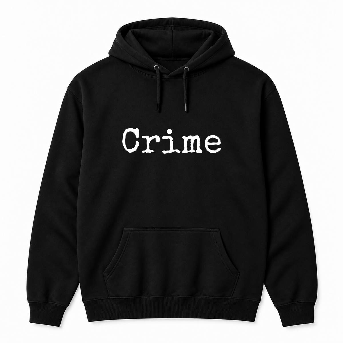 Crime Hoodie in black
