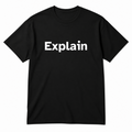 Explain T-Shirt in black