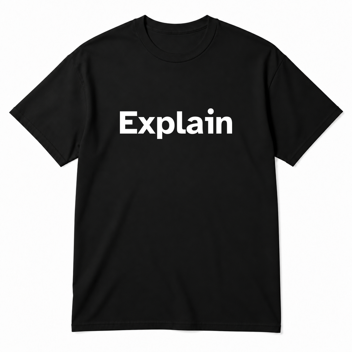 Explain T-Shirt in black