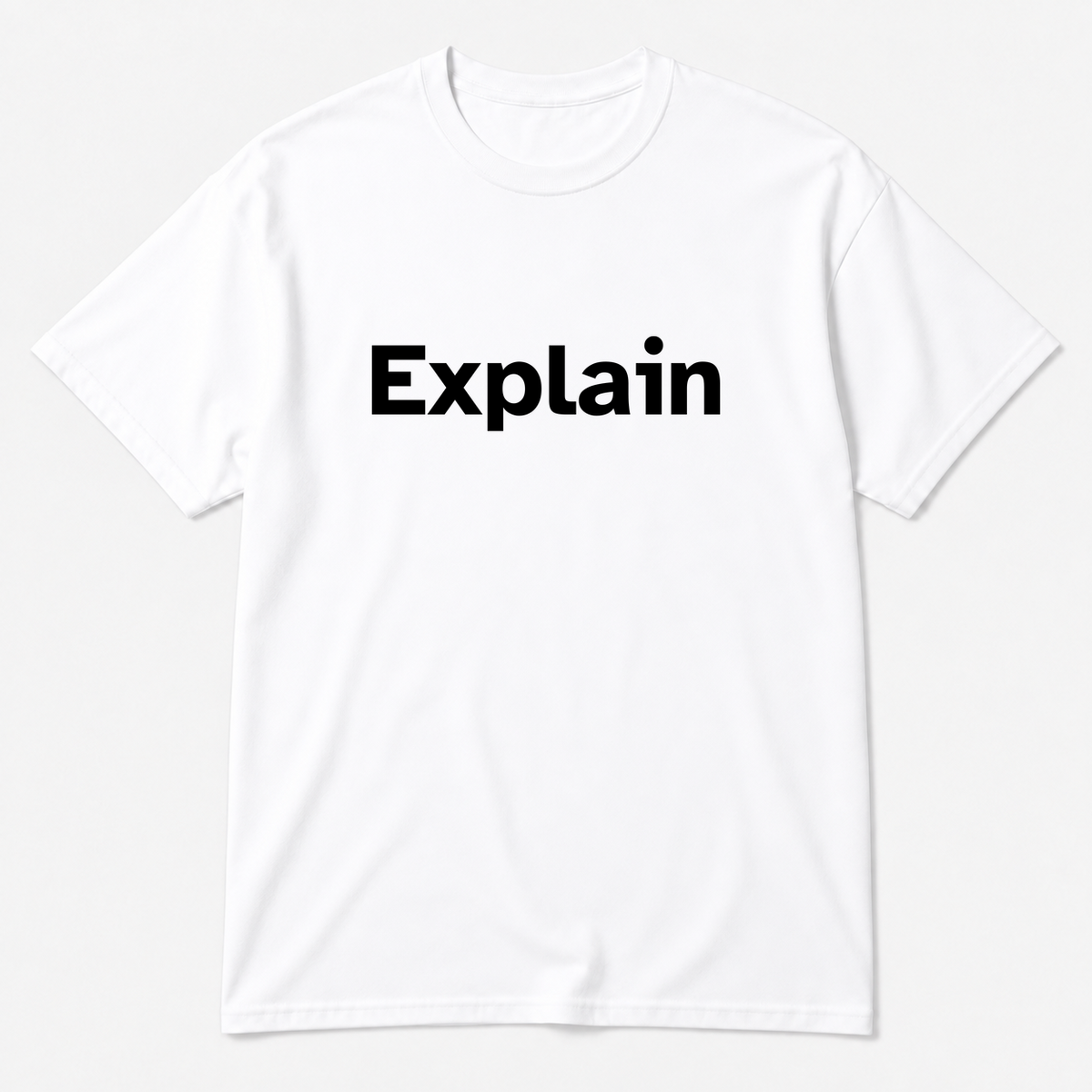 Explain T-Shirt in white
