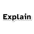 Explain die-cut sticker