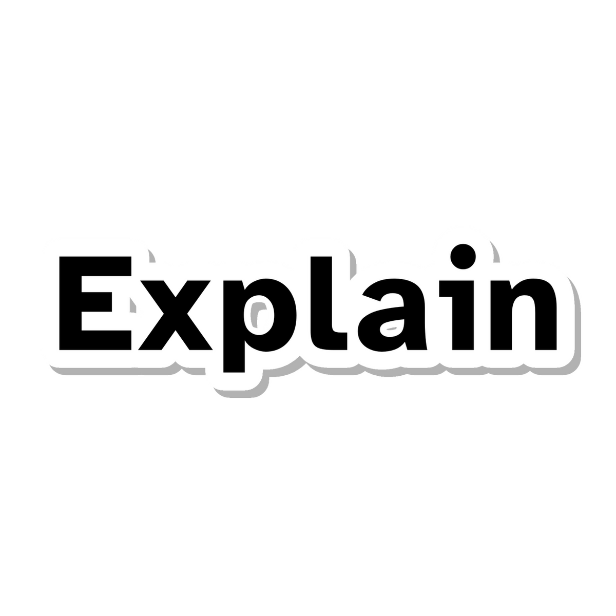 Explain die-cut sticker