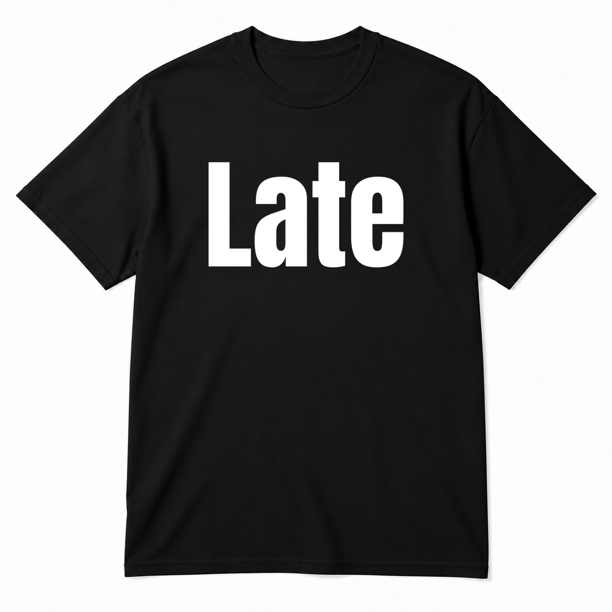 Late T-Shirt in black