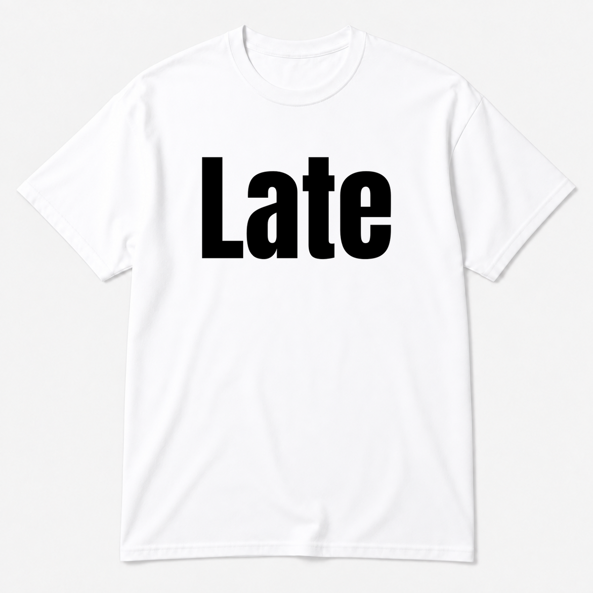 Late T-Shirt in white