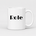 Role Mug in white