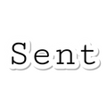 Sent die-cut sticker