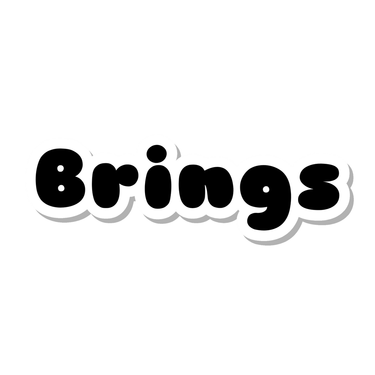 Brings die-cut sticker