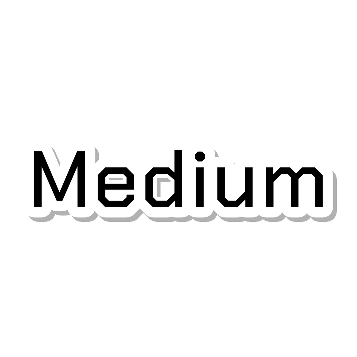 Medium die-cut sticker