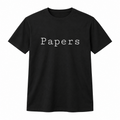 Papers T-Shirt in black