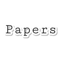 Papers die-cut sticker