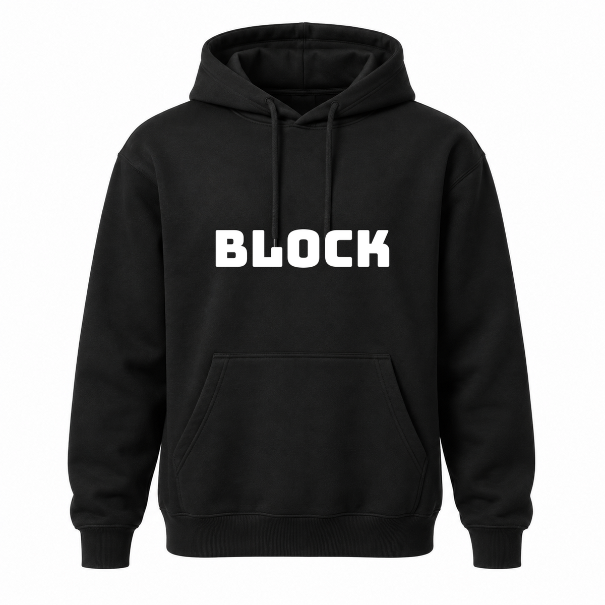 Block Hoodie in black