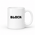 Block Mug in white
