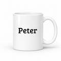 Peter Mug in white