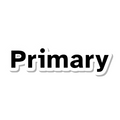 Primary die-cut sticker