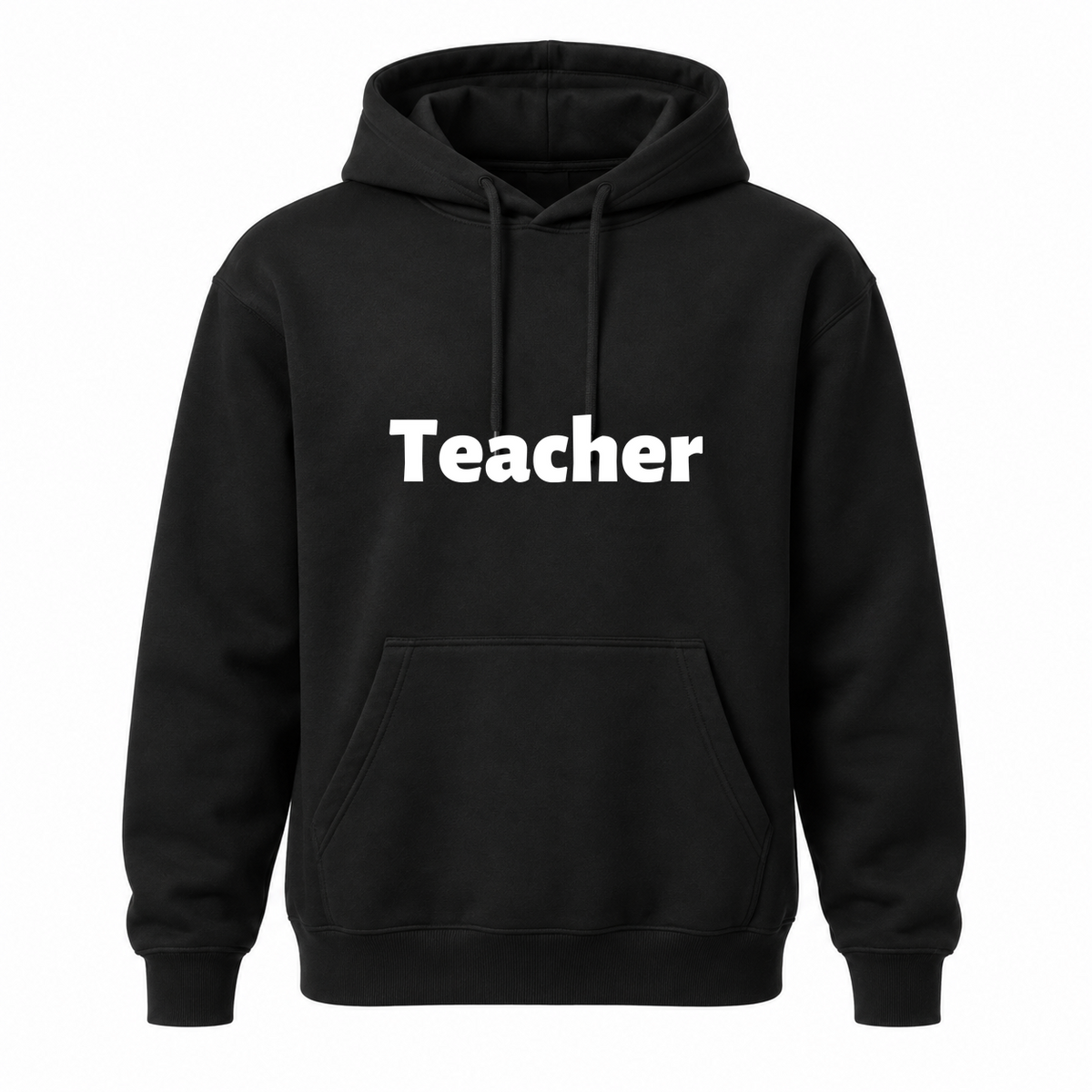 Teacher Hoodie in black