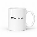 William Mug in white