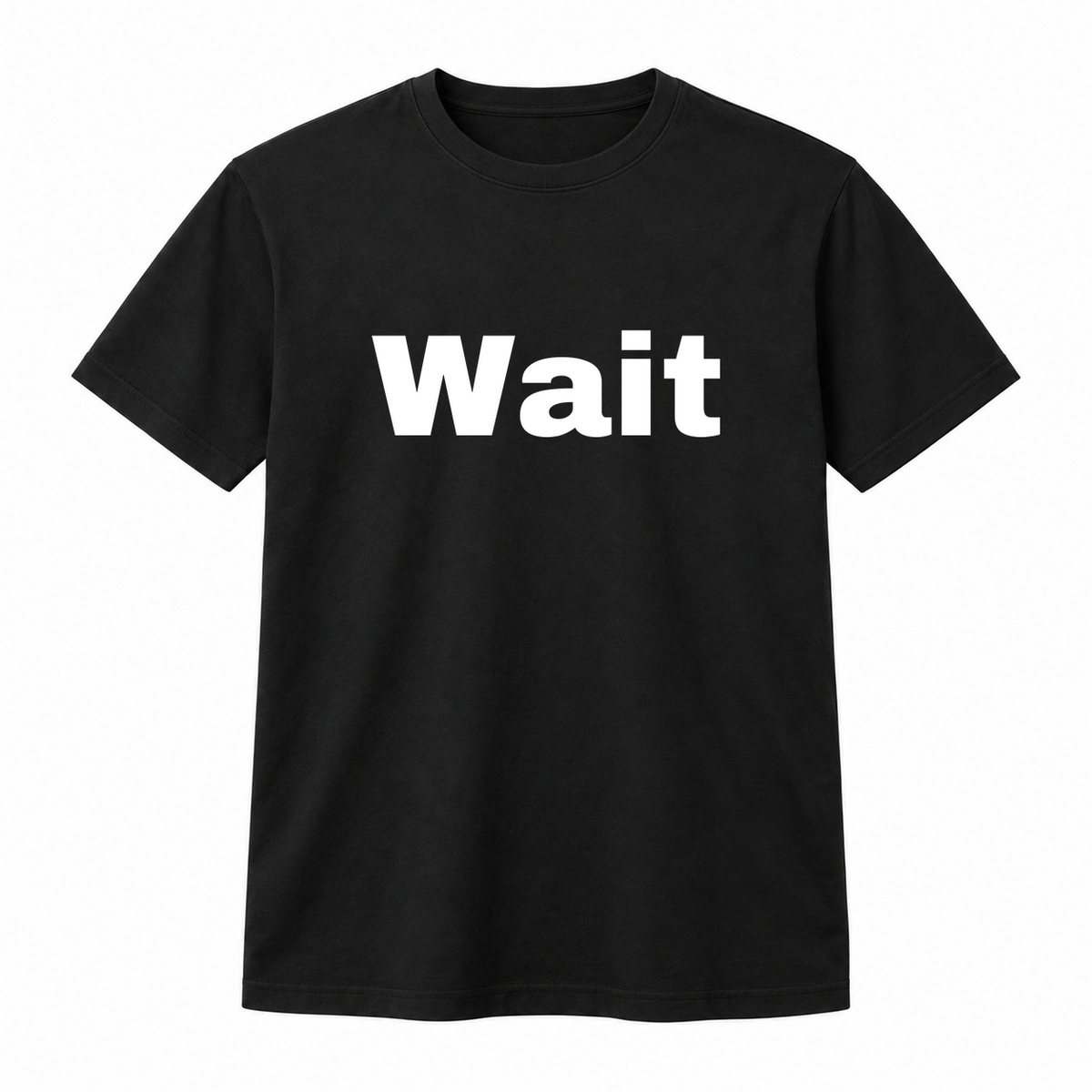 Wait T-Shirt in black