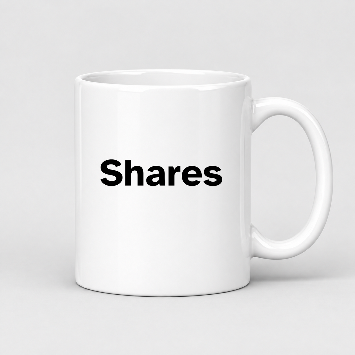 Shares Mug in white