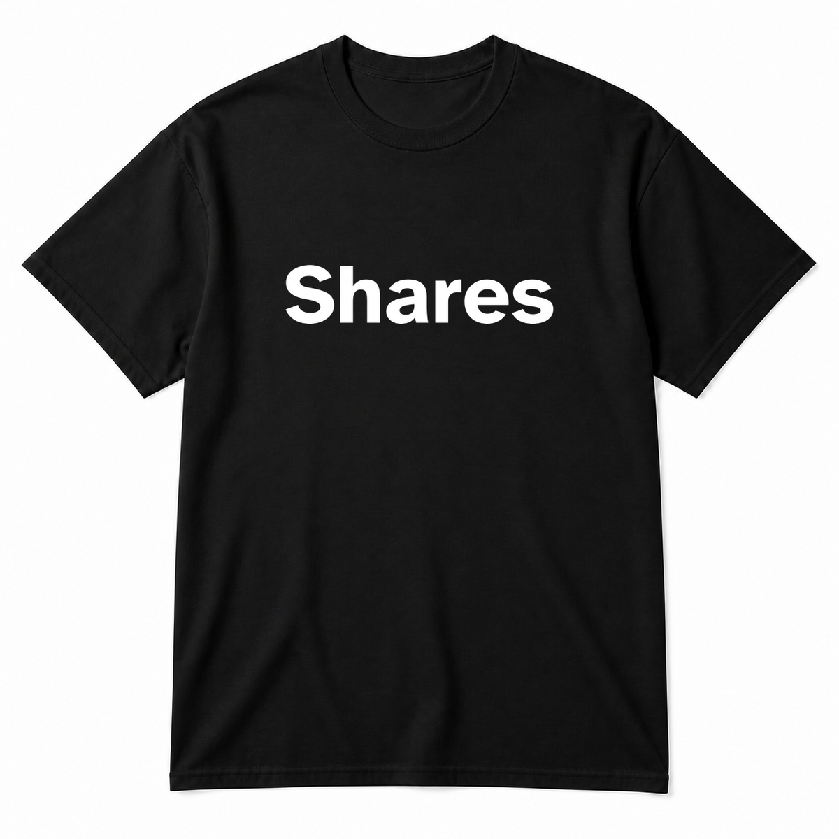 Shares T-Shirt in black