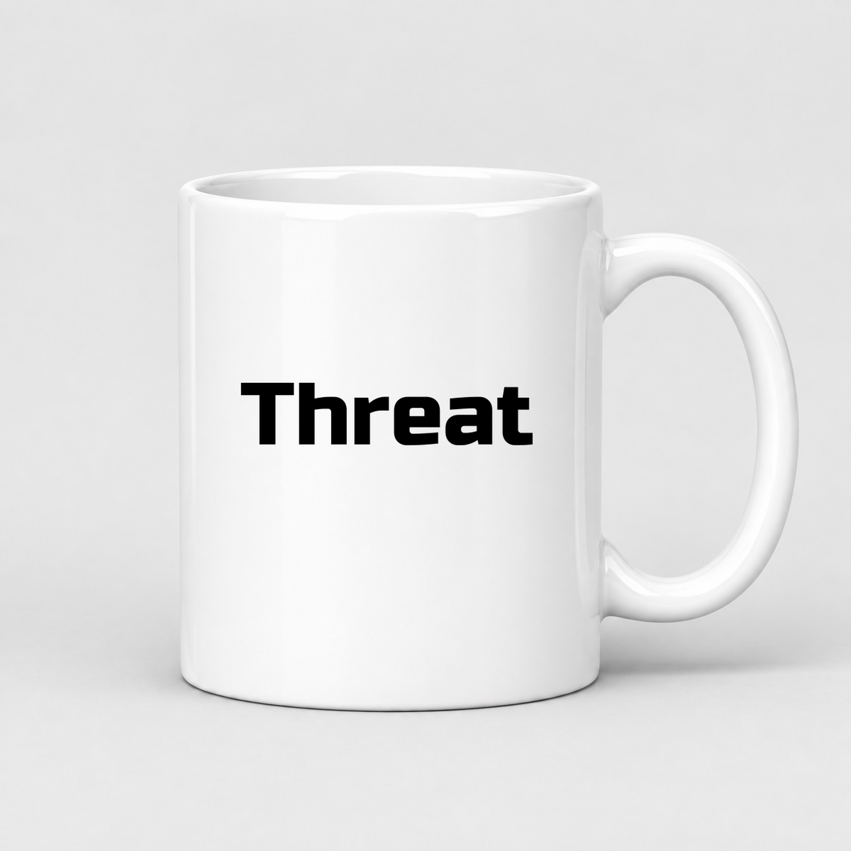 Threat Mug in white