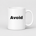 Avoid Mug in white