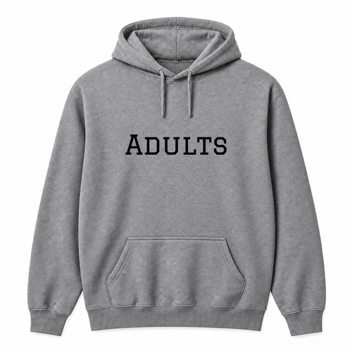 Adults Hoodie in gray