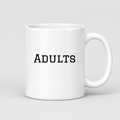Adults Mug in white