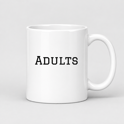 Adults Mug in white