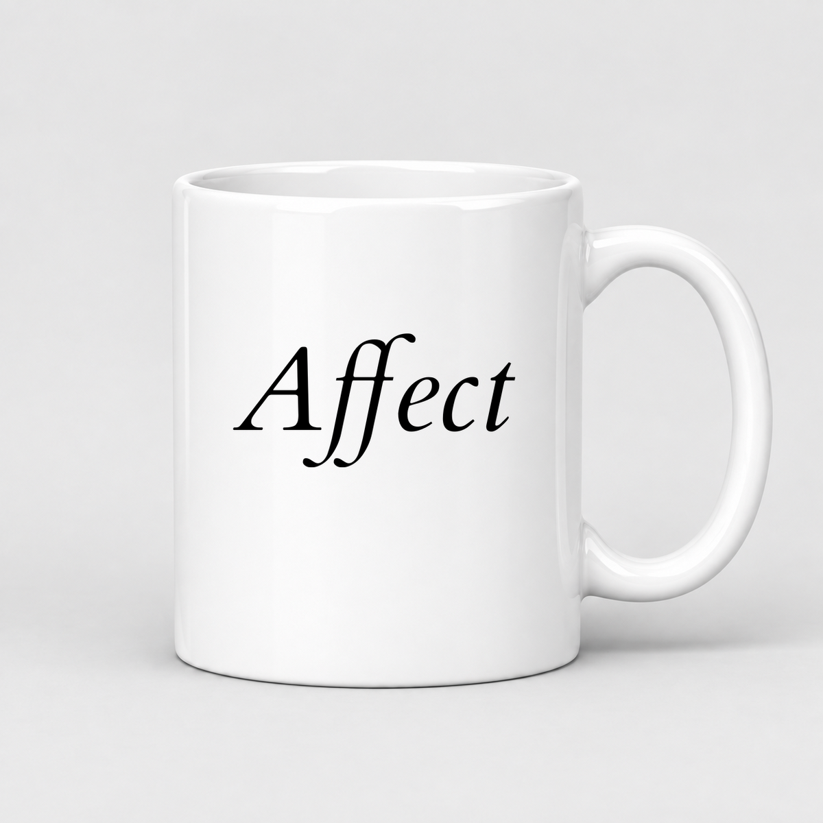 Affect Mug in white