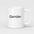 Gender Mug in white