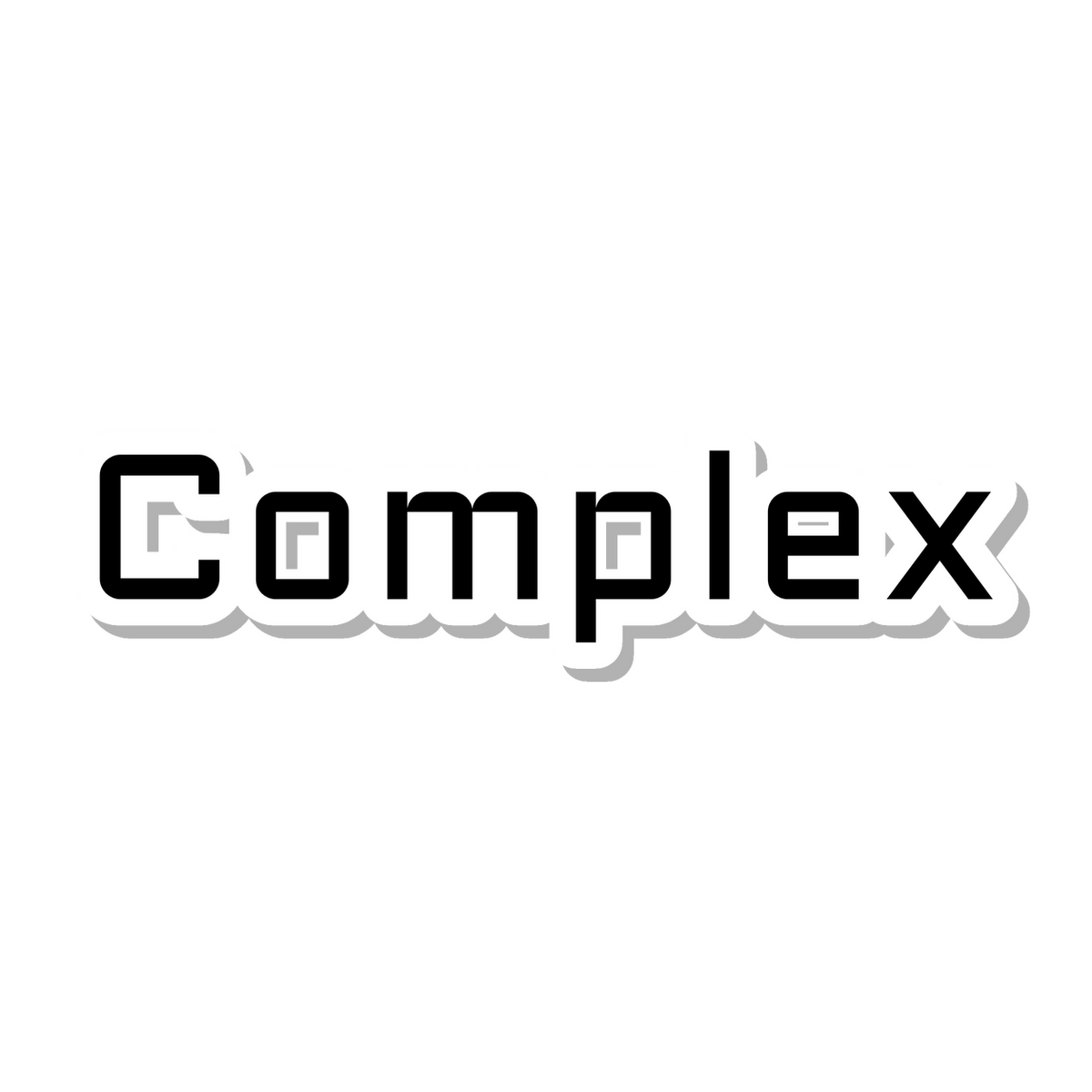 Complex die-cut sticker