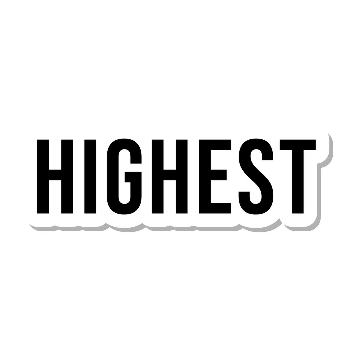 Highest die-cut sticker