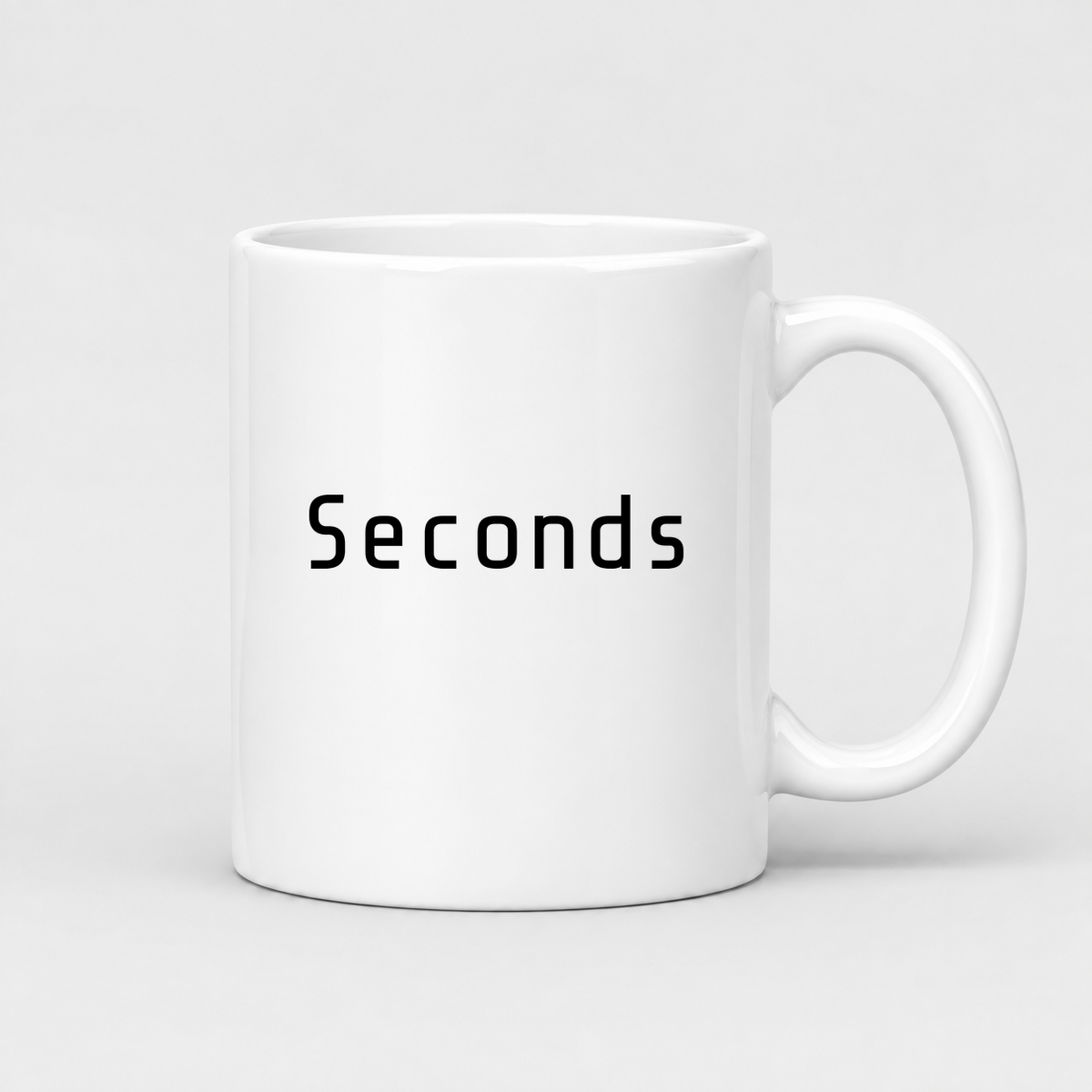 Seconds Mug in white